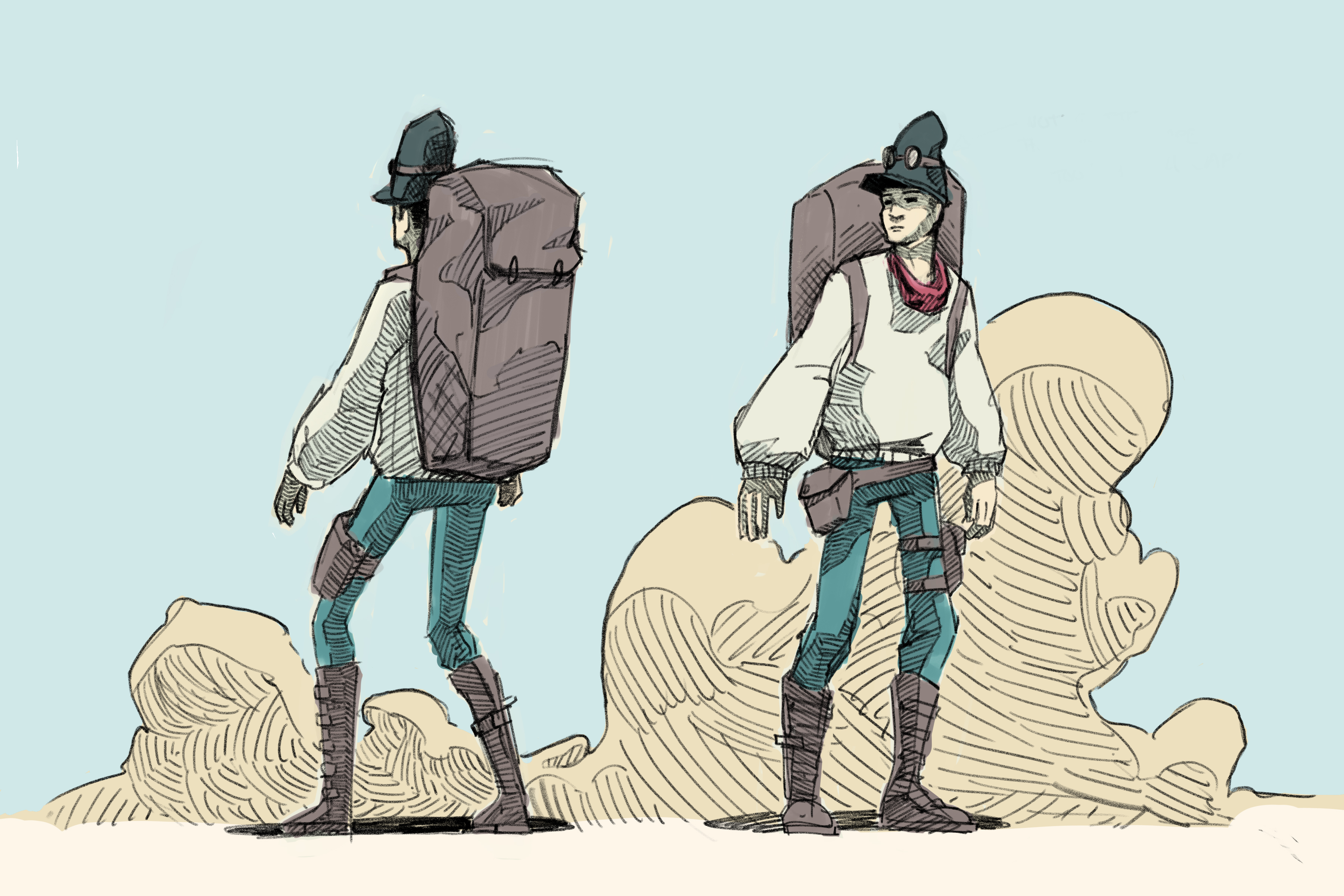 Marginalia environmental concept art